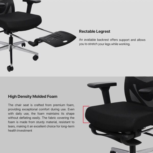 fantech oca259s office chair — black