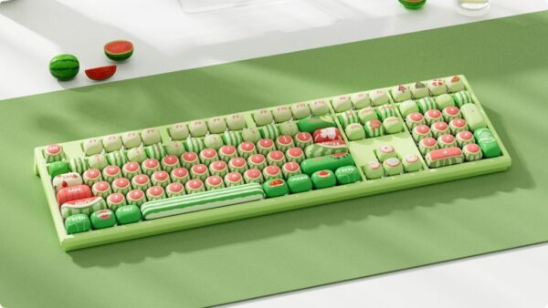 akko x monsgeek mg108b watermelon – v3 pro piano