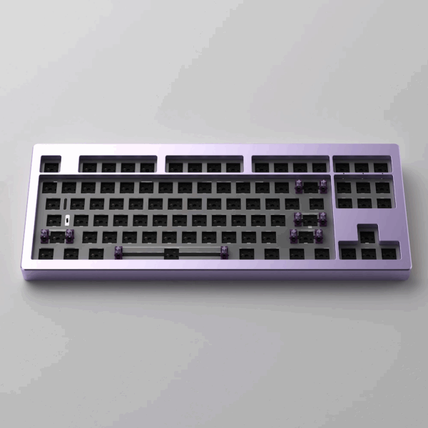 monsgeek m3w purple cream yellow pro mechanical keyboard