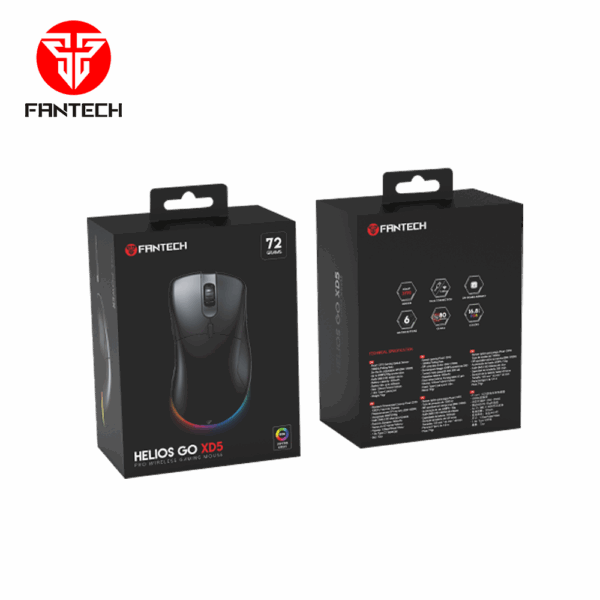fantech helios go (xd5) wireless gaming mouse – black