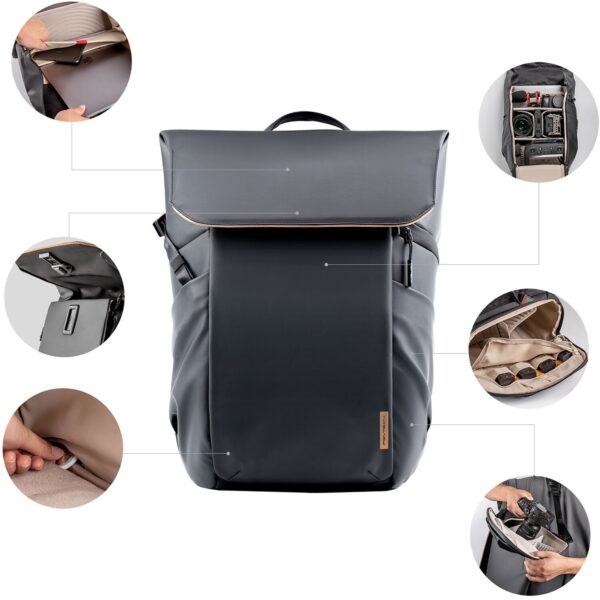 pgytech onego air backpack 25l – spacious, travel ready & camera gear friendly