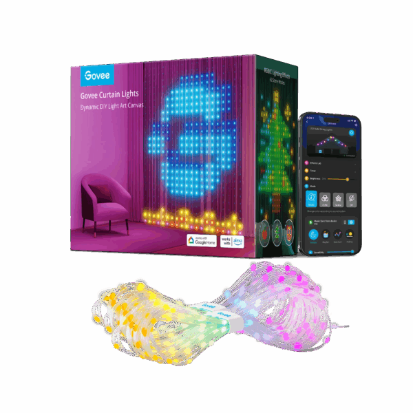 govee smart rgbic curtain lights (model h70b1)