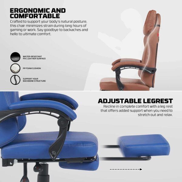 fantech gc193 gaming chair — black