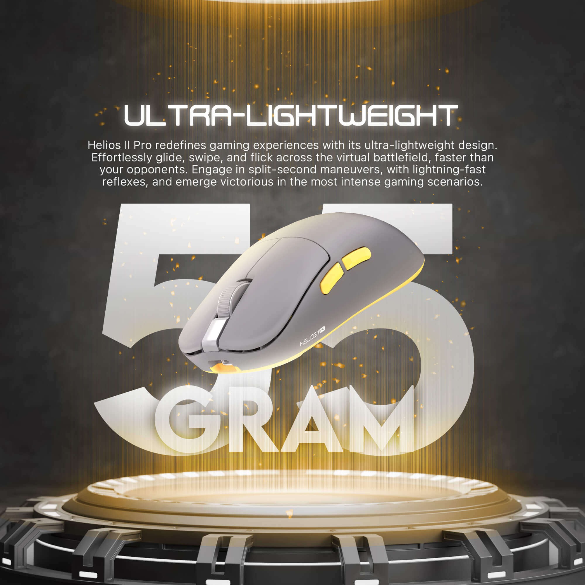 fantech helios ii pro (xd3v3) wireless gaming mouse – grey