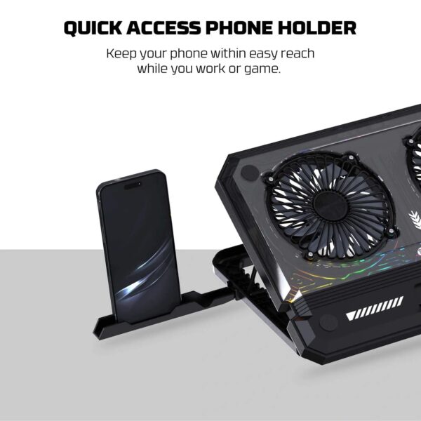 fantech nc21 notebook cooler — black