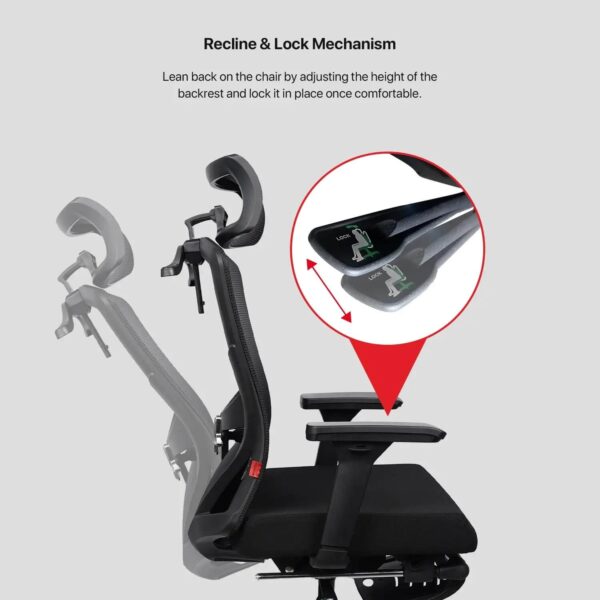 fantech oca259s office chair — black