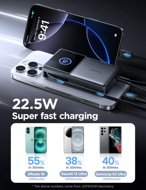 joyroom jr pr1 retractable power bank 10000 mah