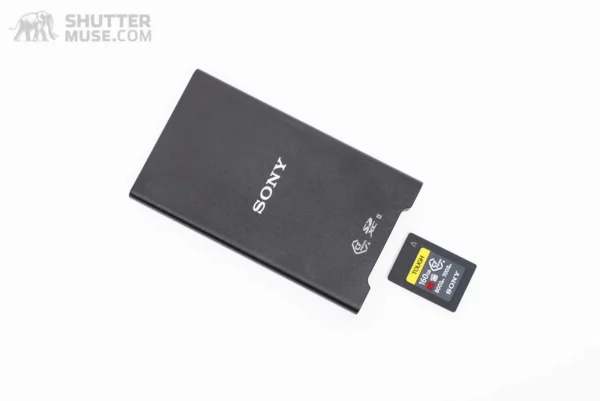 sony mrw g2 cfexpress type a/sd memory card reader