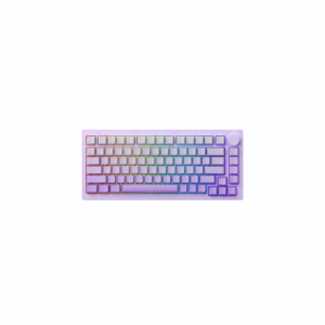 monsgeek m3w purple cream yellow pro mechanical keyboard