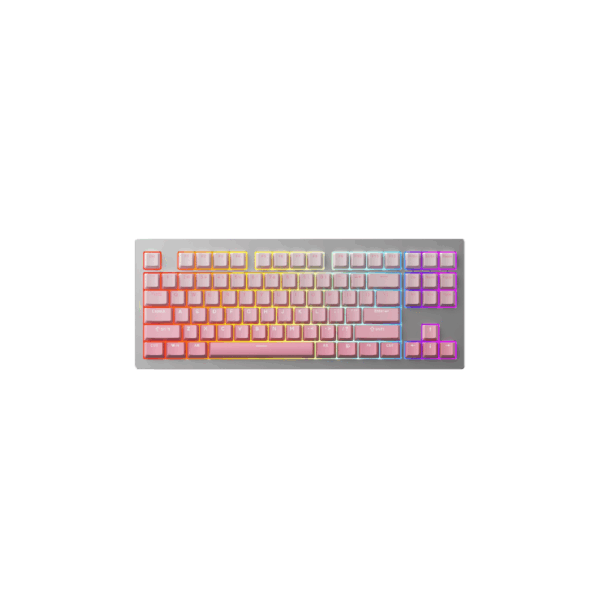 monsgeek m3w silver ice cream pink mechanical keyboard
