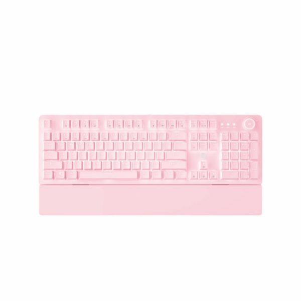 fantech mk853v2 maxpower mechanical gaming keyboard pink (blue switch)