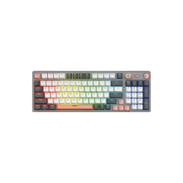 fantech mk914 atom pro96 tri mode mechanical gaming keyboard – stellar edition saturn (red switch)