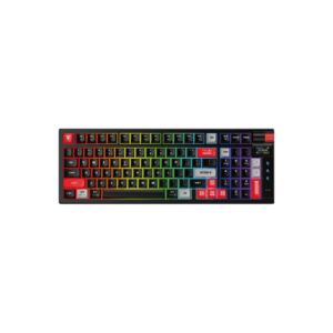 fantech mk918 atom pro97 tri mode mechanical gaming keyboard – black (blue switch)
