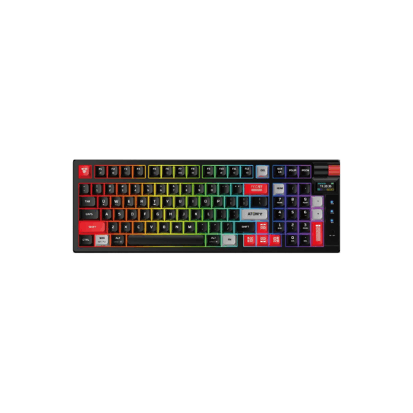 fantech mk918 atom pro97 tri mode mechanical gaming keyboard – black (blue switch)