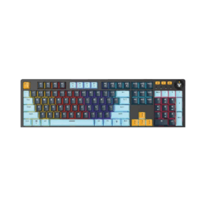 fantech atom107s mk893s wired mechanical keyboard – mizu edition (navy, red switch)