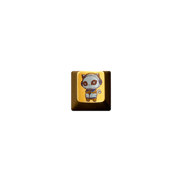 akko 8th anniversary titanium artisan keycap (cherry profile, 1 pc)
