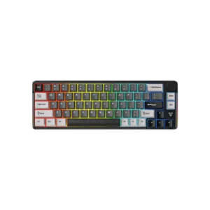 fantech atom pro66 mk919 wireless mechanical keyboard – black (red switch)