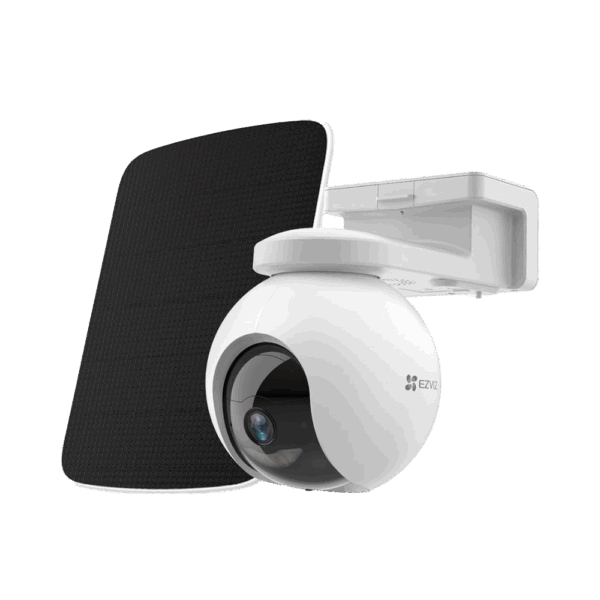 ezviz eb8 4g 2k pan tilt battery security camera with solar panel bundle