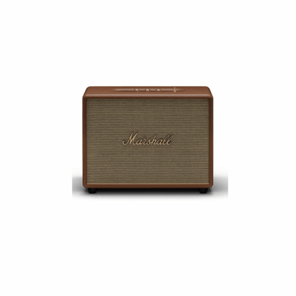 marshall woburn iii home bluetooth speaker (brown)