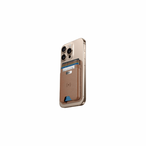 esr magnetic wallet boost (halolock) – caramel brown