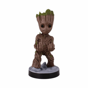 marvel superhero groot action figure – gamepad & mobile phone holder