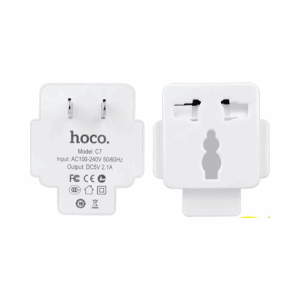 hoco c7 2usb charger changeover plug