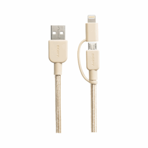 sony cp al100 2 in 1 lightning and micro usb cable – 1.5m – golden