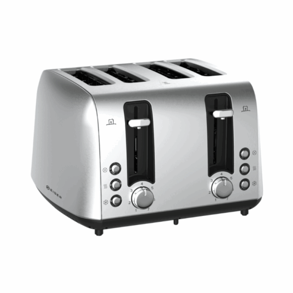 eiger eg sts004 geneva 4 slice stainless steel toaster