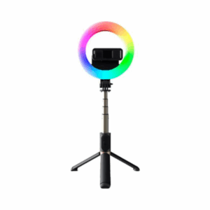 mj07 rgb led ring light selfie stick tripod