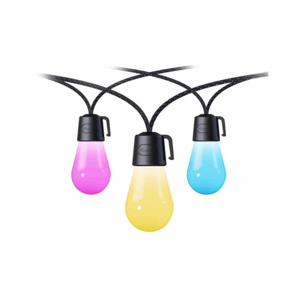 govee rgbic warm white wi fi & bluetooth smart outdoor string lights 48ft (model h7020)