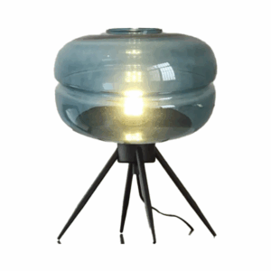 nordic glass & iron led table lamp