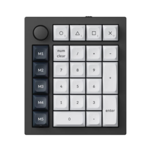 keychron q0 max custom number pad (gateron jupiter red, carbon black)