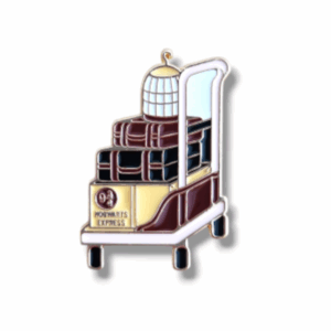 harry potter suitcase trolley enamel pin