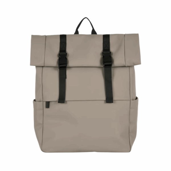 roll top backpack (taupe)