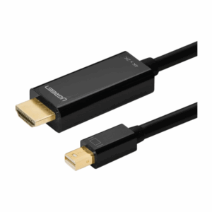 ugreen 10455 mini dp male to hdmi cable 4k 3m (black)