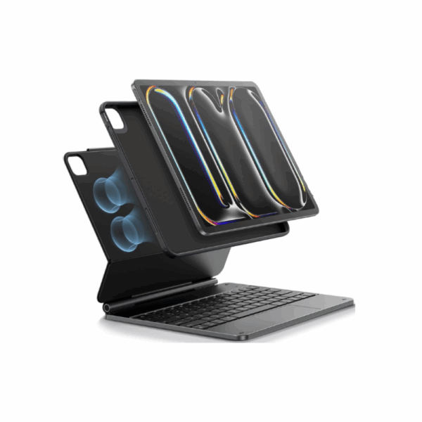 esr rebound magnetic keyboard case 360 – ipad pro 13 (2024) black