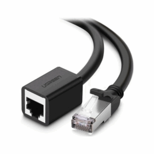 ugreen 11282 cat 6 f/utp ethernet rj45 extension male/female patch cords 3m (black)