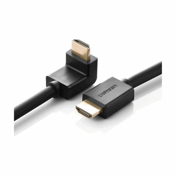 ugreen 10121 hdmi cable right angle 90 degree 2m (black)