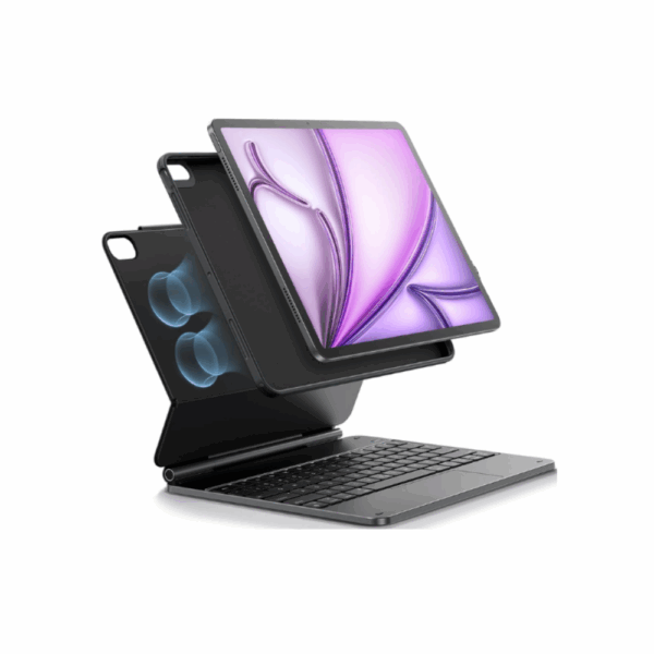 esr rebound magnetic keyboard case 360 – ipad air 13 (2025/2024) black