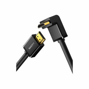 ugreen 10122 hdmi cable right angle 90 degree 3m (black) (6957303811229)