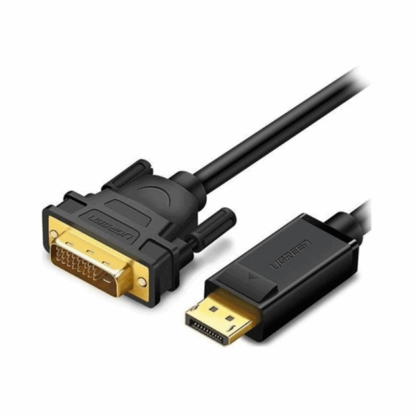 ugreen 10221 dp male to dvi male cable 2m (black)