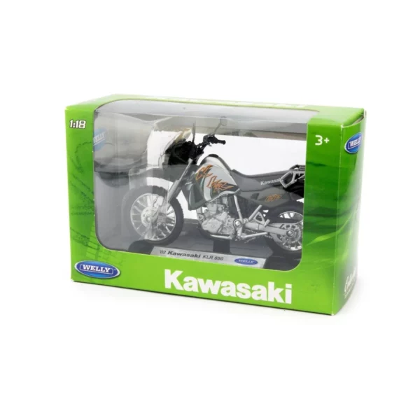 welly kawasaki klr 650 diecast model motorcycle