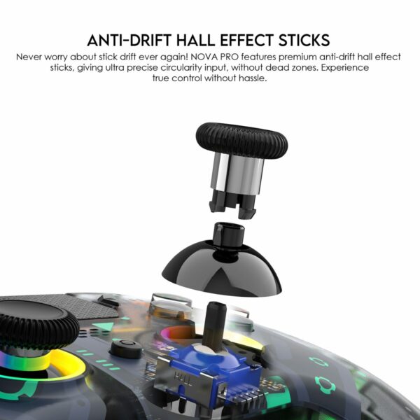 fantech nova pro wgp14v2 wireless gamepad — polaris blue