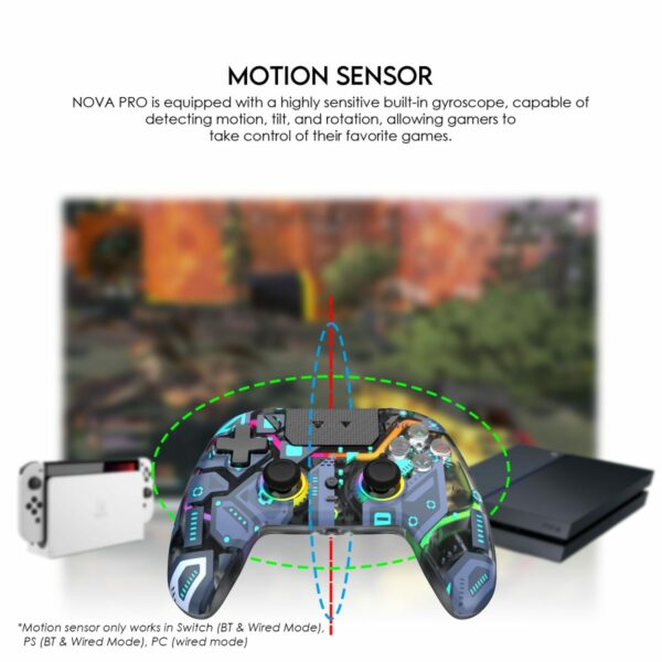 fantech nova pro wgp14v2 wireless gamepad — polaris blue