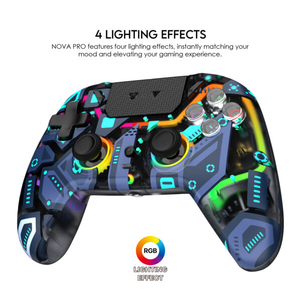 fantech nova pro wgp14v2 wireless gamepad — polaris blue