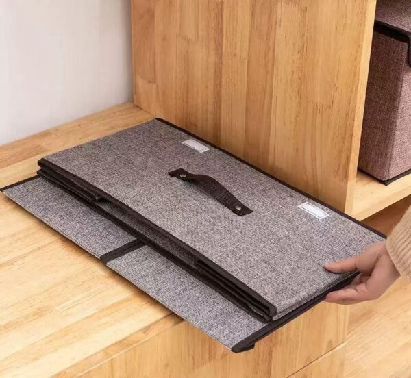 double lid folding storage box