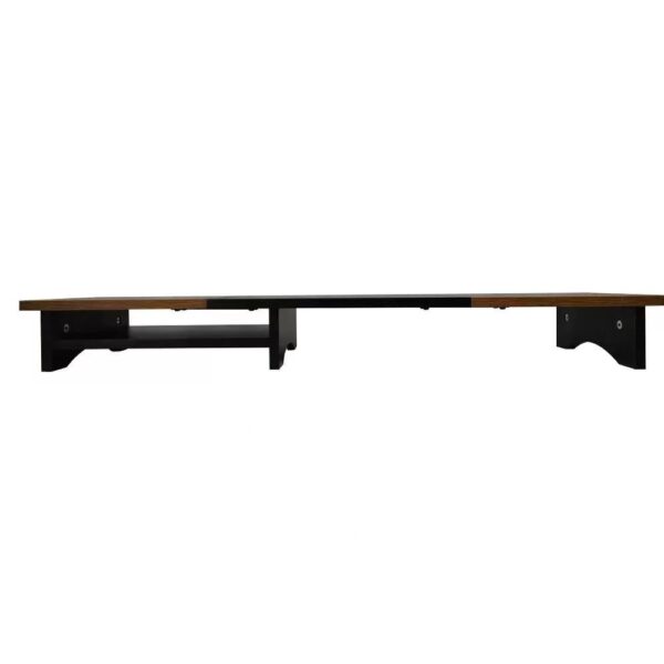 dual monitor premium wooden desk stand