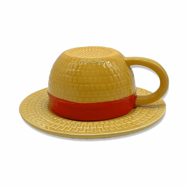 one piece luffy's straw hat ceramic mug