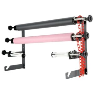 backdrop wall mount 4 roller support system + 3m metal tube