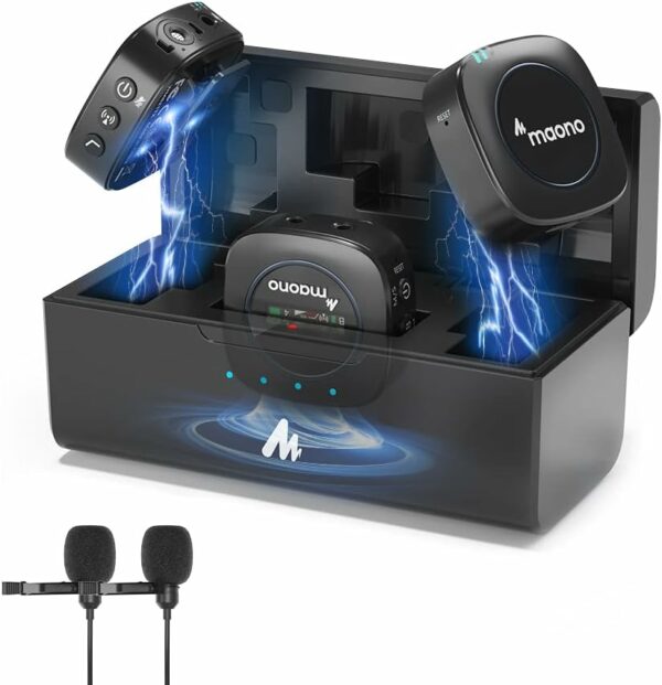 maono wm821 dual wireless microphone